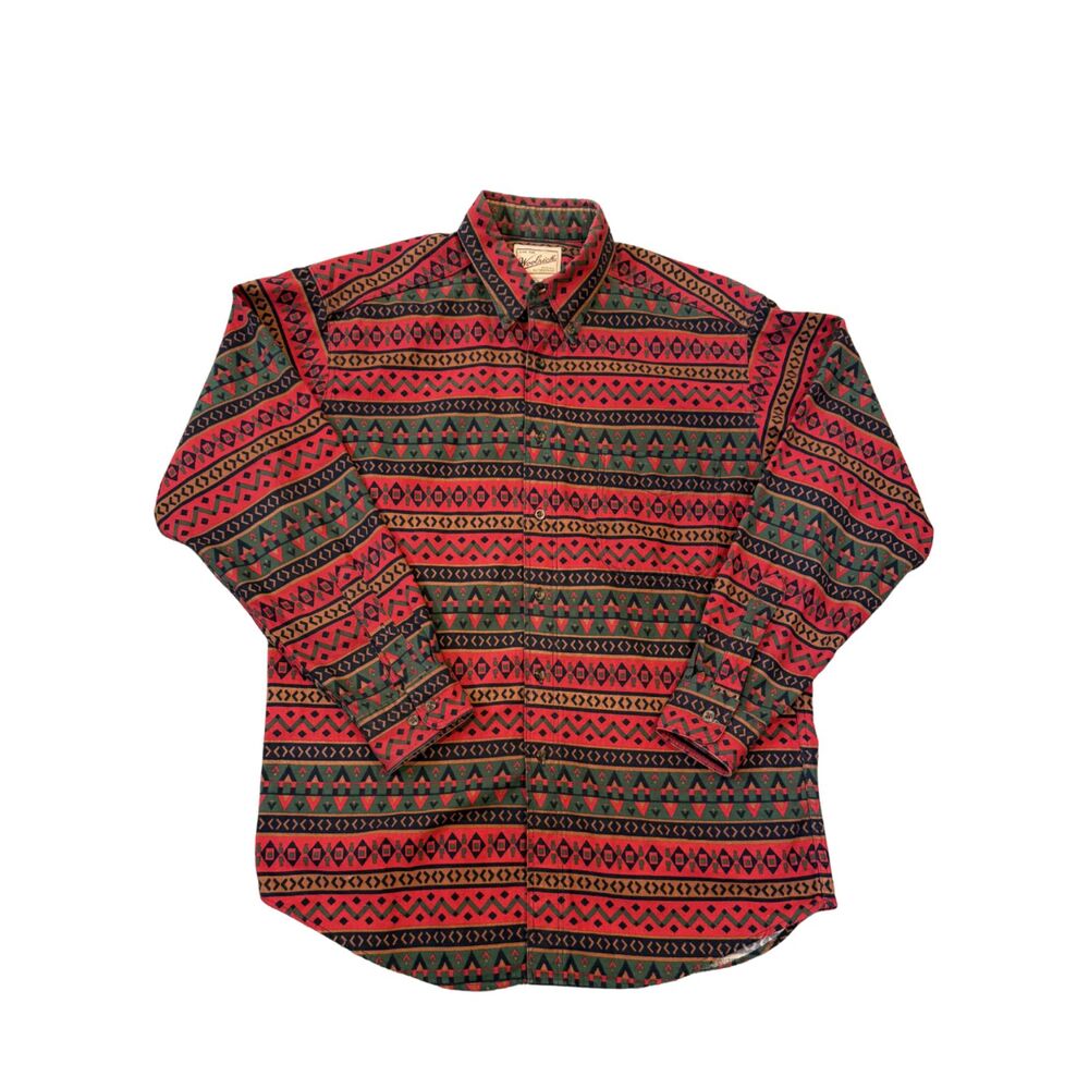 Vintage Woolrich 90s Southwest Pattern Men's Cotton Button down Size L